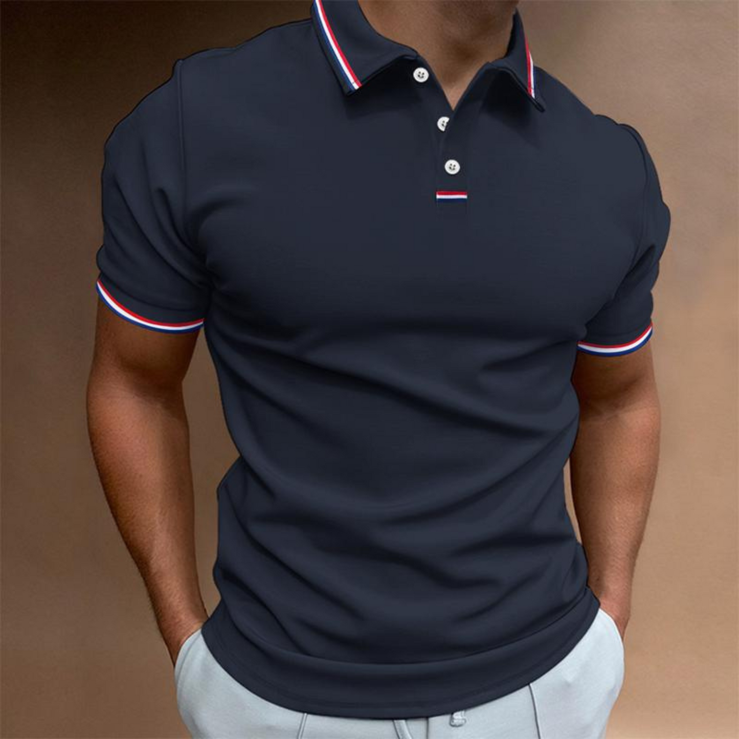 Chemise Polo Homme Classique Manches Courtes