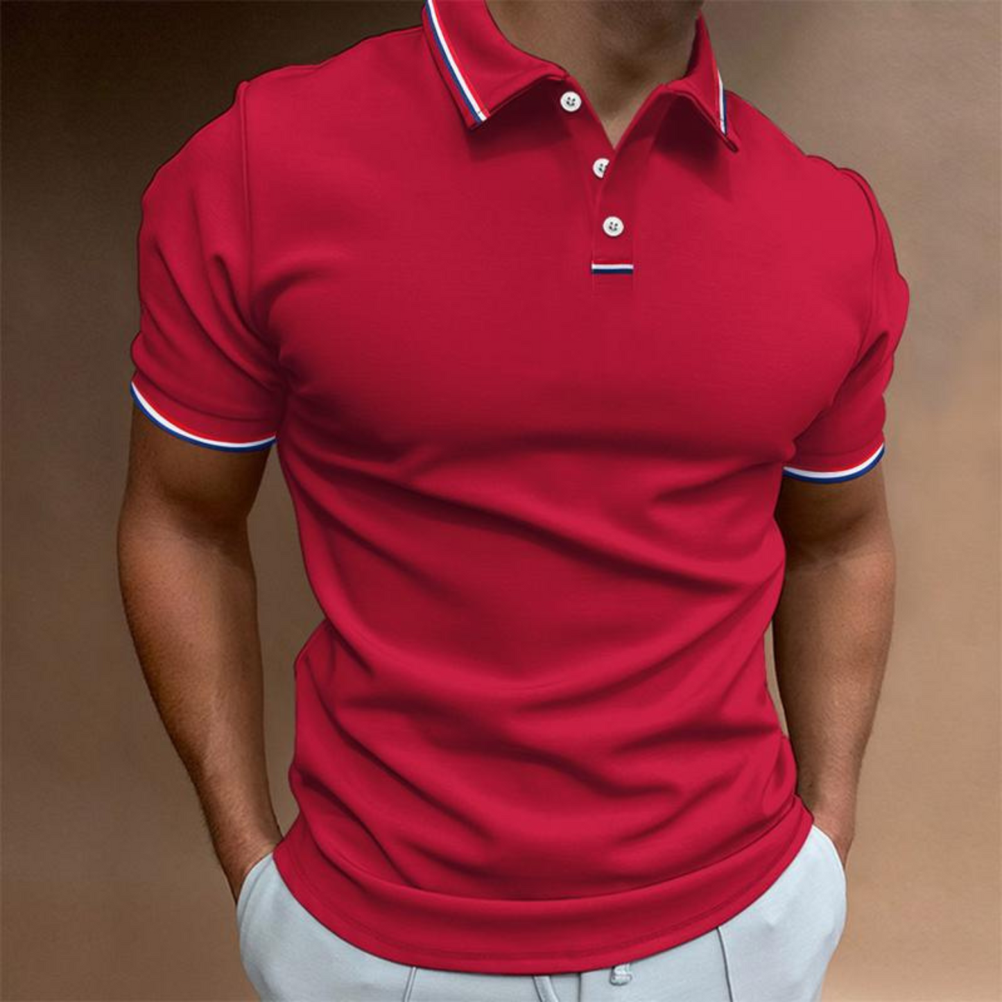 Chemise Polo Homme Classique Manches Courtes
