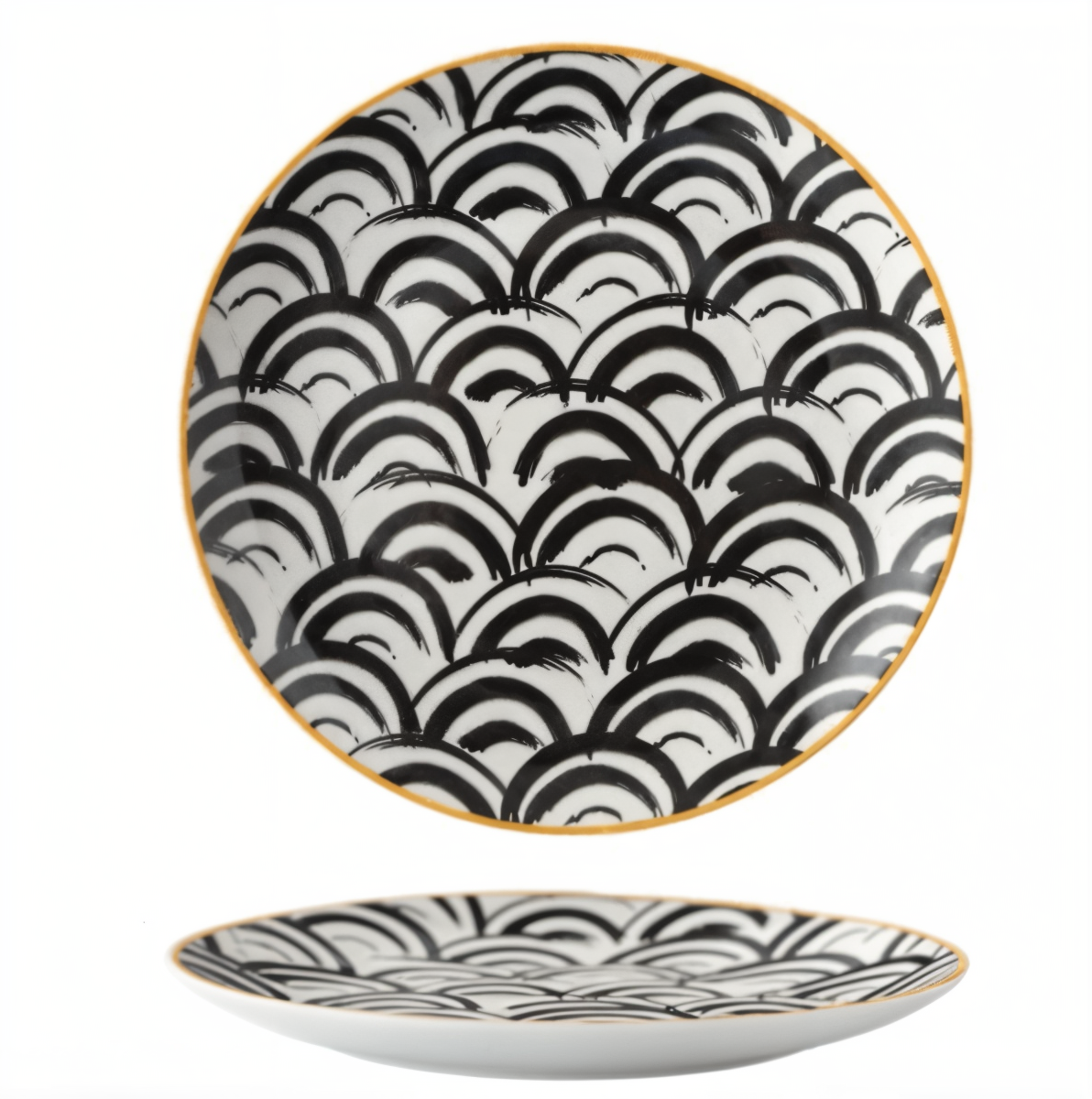 Assiettes Géométriques Design Moderne