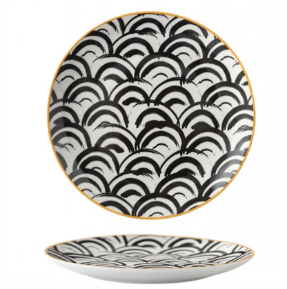 Assiettes Géométriques Design Moderne