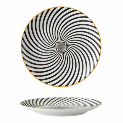 Assiettes Géométriques Design Moderne