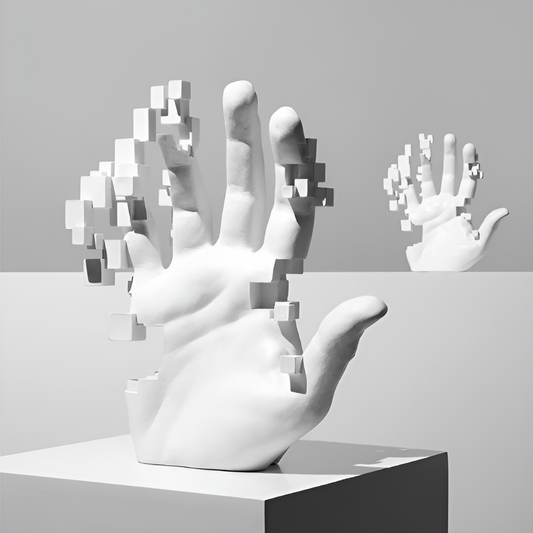 Statue Décorative Artisanale en Mosaïque Colorée - BlxckFR