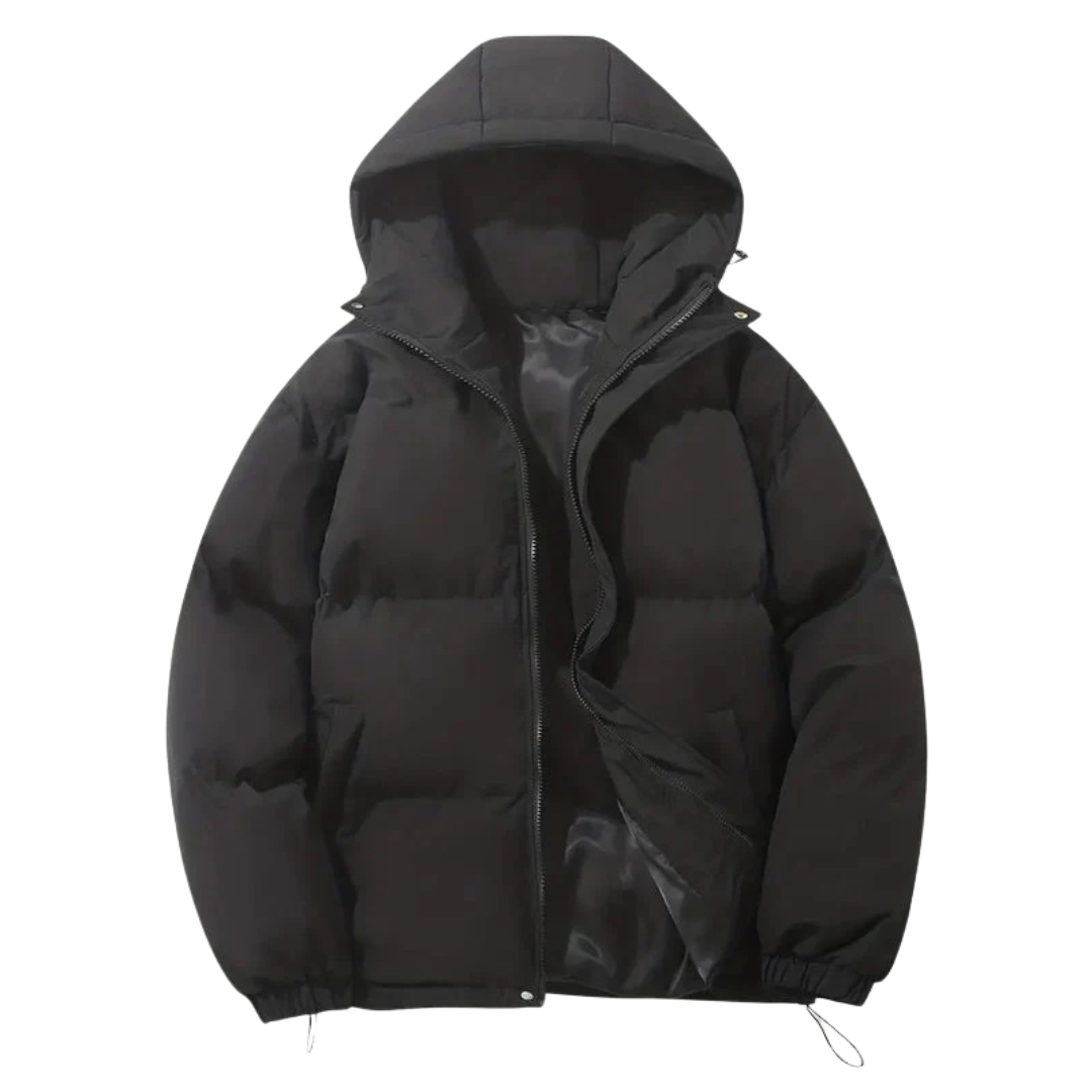 Veste d'hiver réversible noir pour homme - LuxeStyle