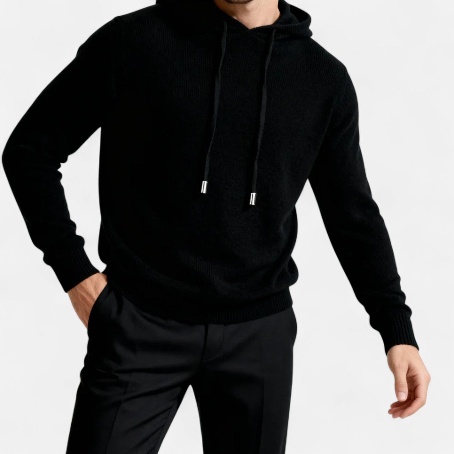 Pull en laine brun chaud pour hommes
