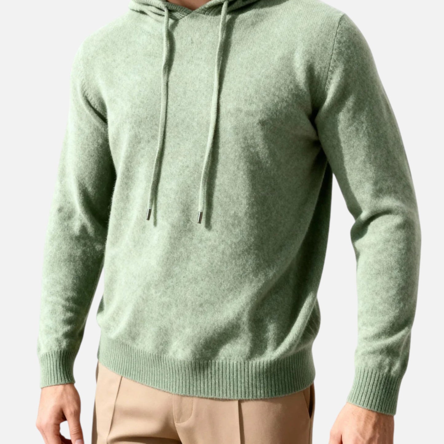 Pull en laine brun chaud pour hommes