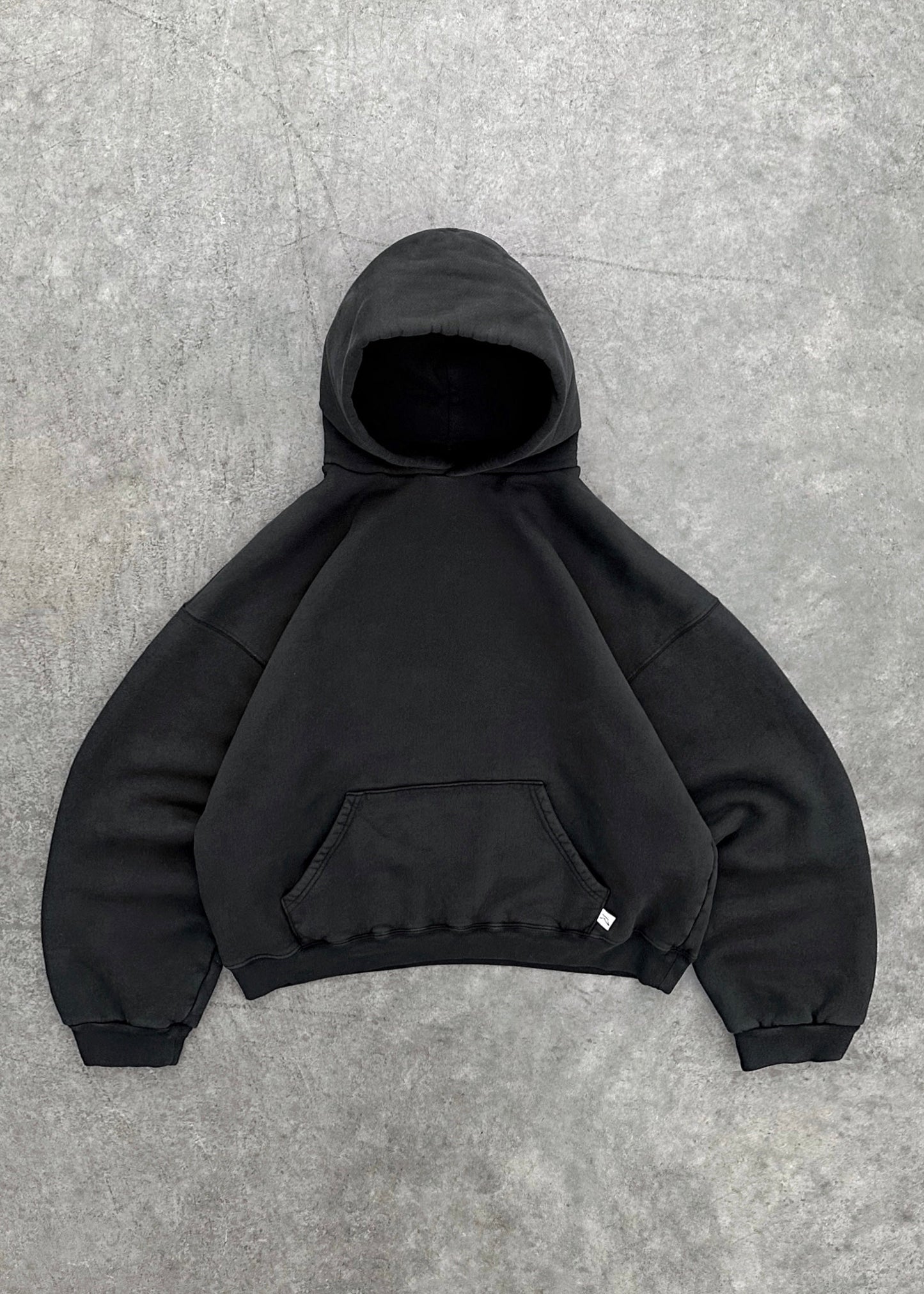 Sweat à capuche noir casual avec poche avant - LuxeStyle