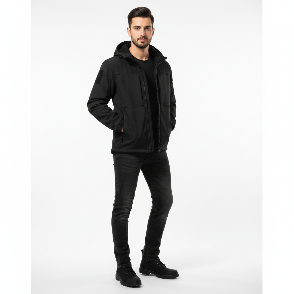 Veste Hiver Élégante Homme à Capuche – Parka Isolant avec Fermeture Éclair