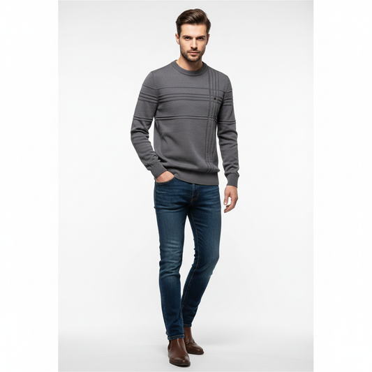 Pull Homme Classique – Maille Douce et Confortable pour Tous les Jours - LuxeStyle