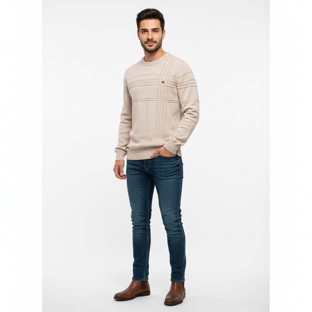 Pull Homme Classique – Maille Douce et Confortable pour Tous les Jours