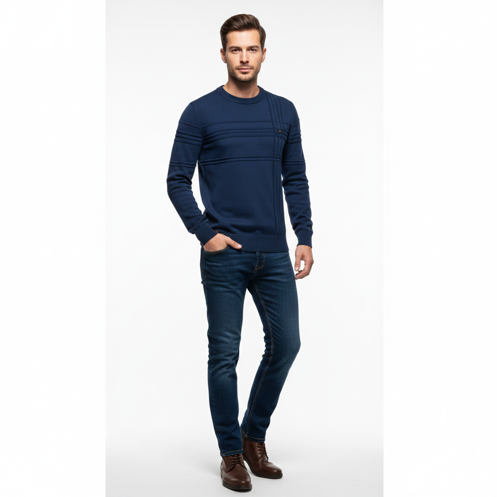 Pull Homme Classique – Maille Douce et Confortable pour Tous les Jours