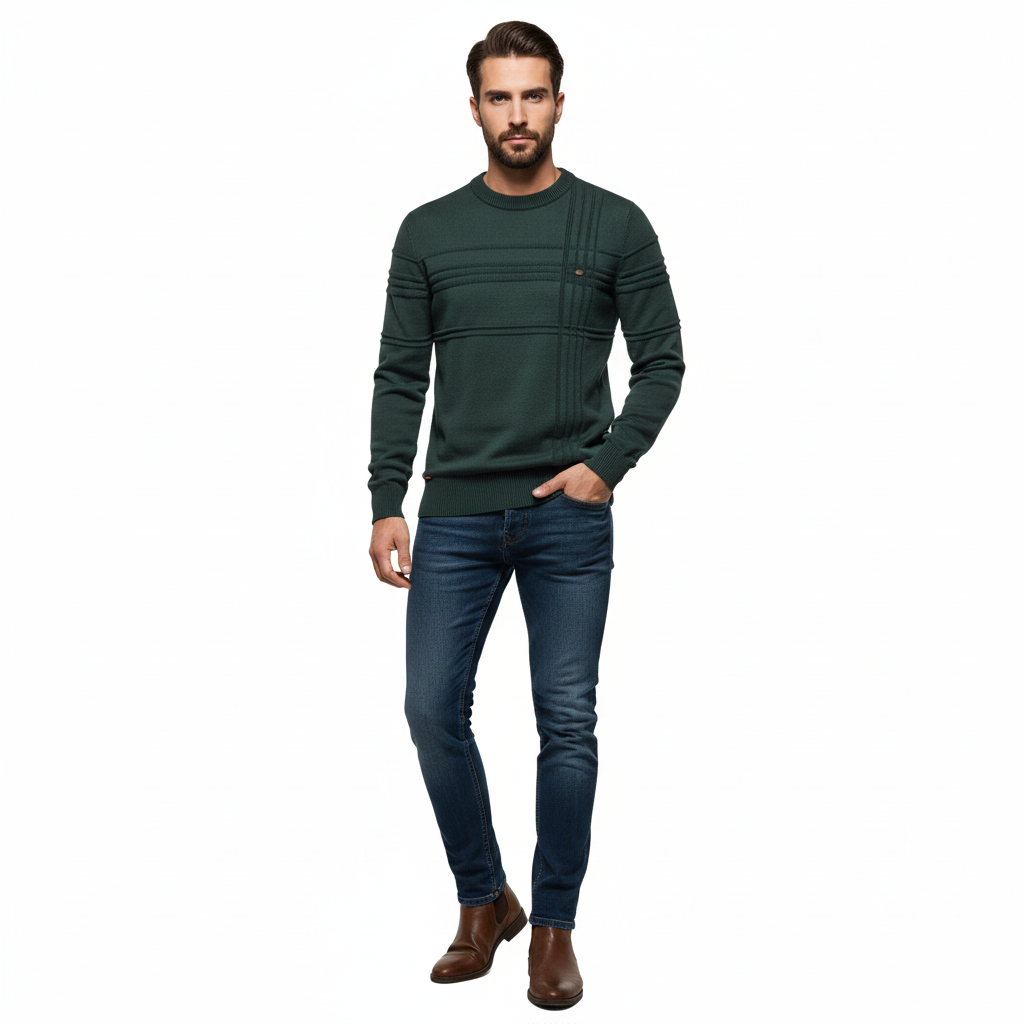 Pull Homme Classique – Maille Douce et Confortable pour Tous les Jours