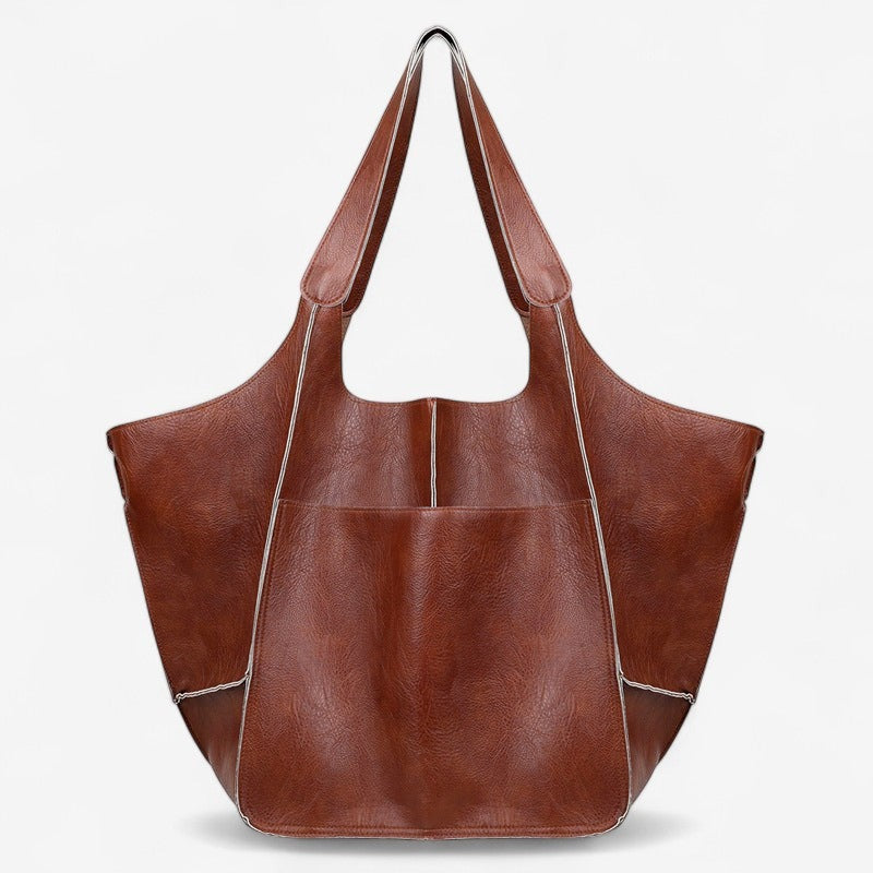 Sac à Main Cuir Grande Capacité Multi-Poches