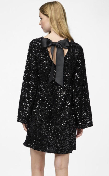 Robe de Soirée Élégante Femme - Robe de Cocktail Pailletée Taille Cintrée