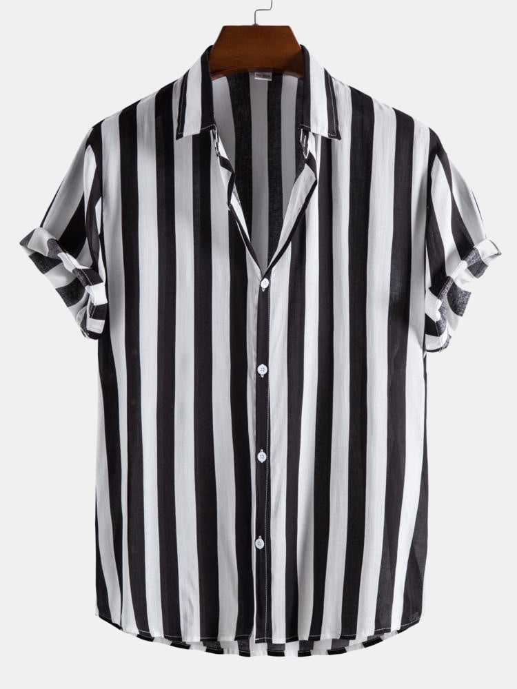 Chemise À Rayures Élégantes Pour Homme