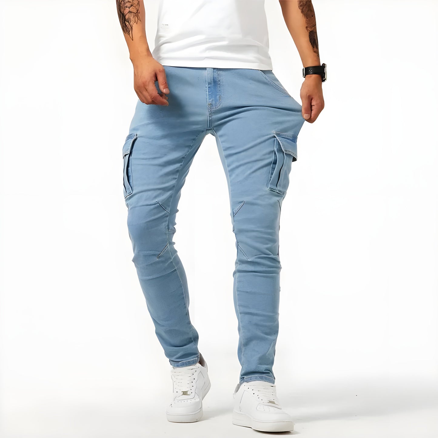 Pantalon Homme Élastiqué Décontracté & Tendance