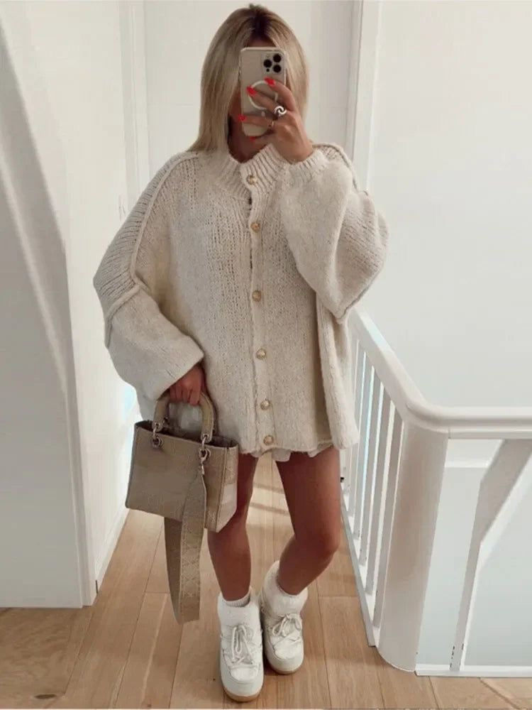 Cardigan Femme Oversize Douillet - LuxeStyle