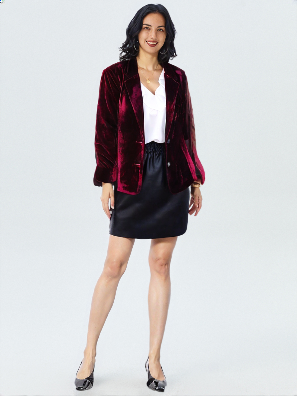 Veste Élégante en Velours Luxe - luxestyle
