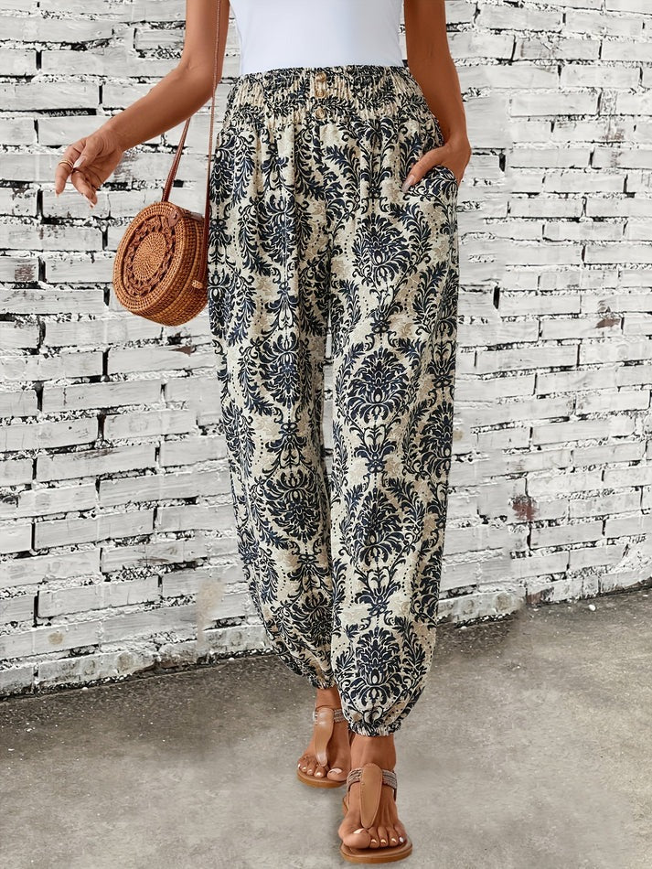 Pantalon imprimé Chic Décontracté pour Femme