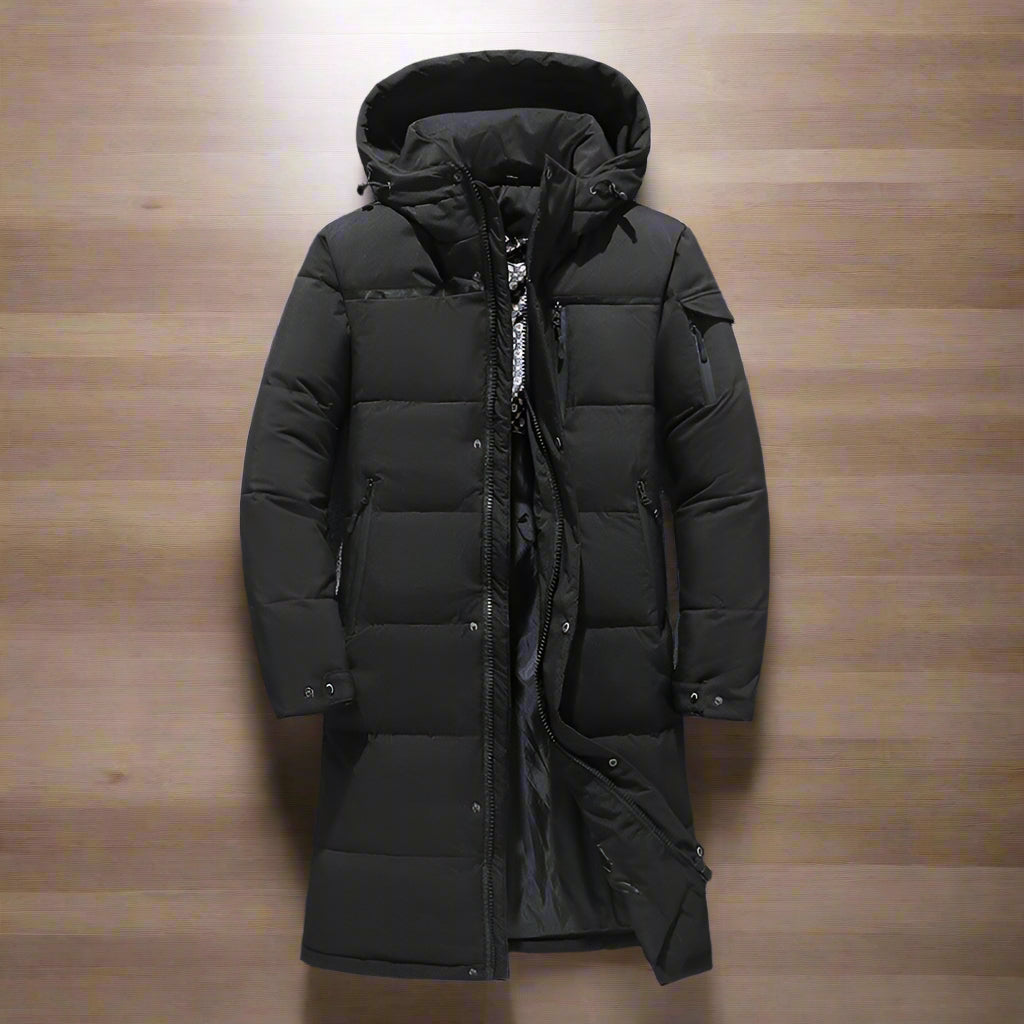 Manteau Hiver Homme à Capuche Zippé - LuxeStyle