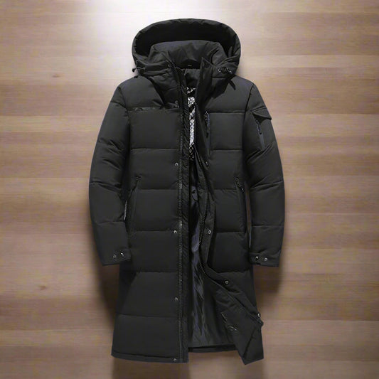 Manteau Hiver Homme à Capuche Zippé - LuxeStyle