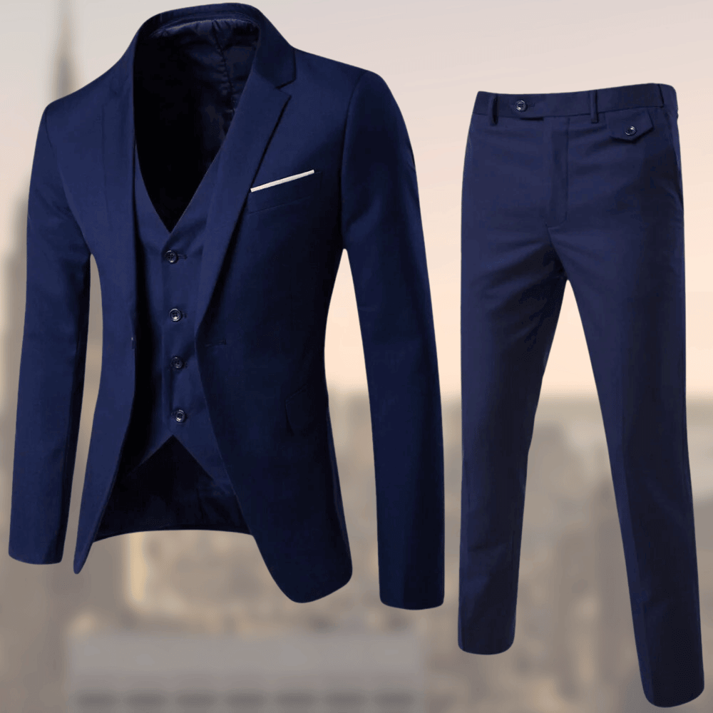 Costume Homme Classique Trois Pièces - BlxckFR