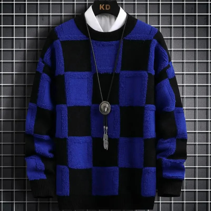 Pull Homme Cachemire Doux - Col Rond Élégant, Taille Classique & Confortable - LuxeStyle
