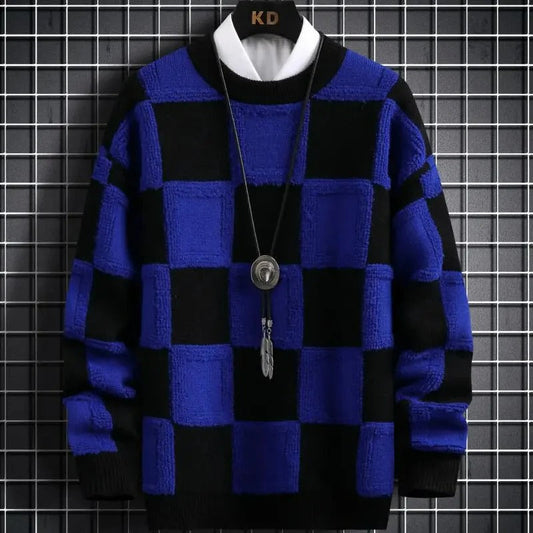 Pull Homme Cachemire Doux - Col Rond Élégant, Taille Classique & Confortable - LuxeStyle