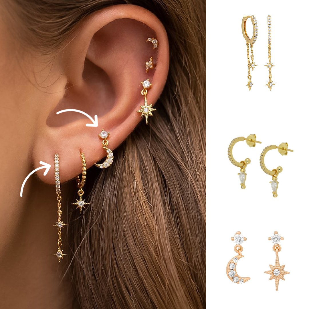 Boucles d'Oreilles Créoles Élégantes et Clous Chic - LuxeStyle