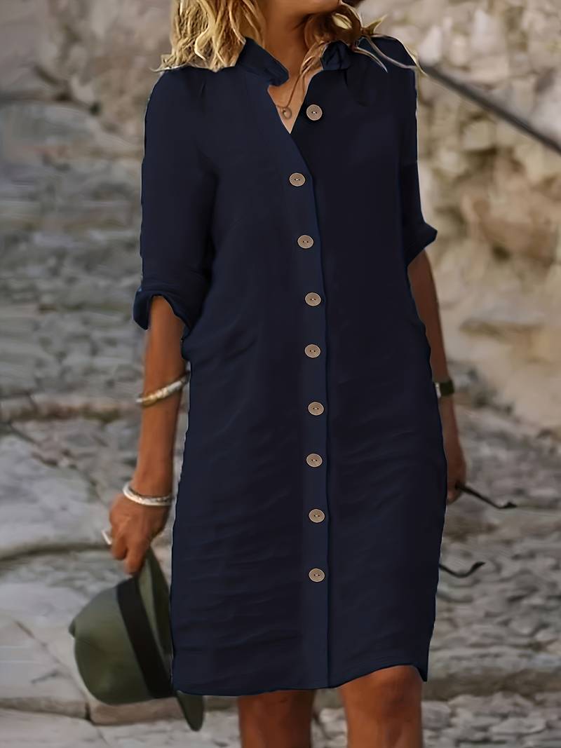 Robe Femme Chic Décontractée avec Coupe Droite et Confort Optimal - LuxeStyle