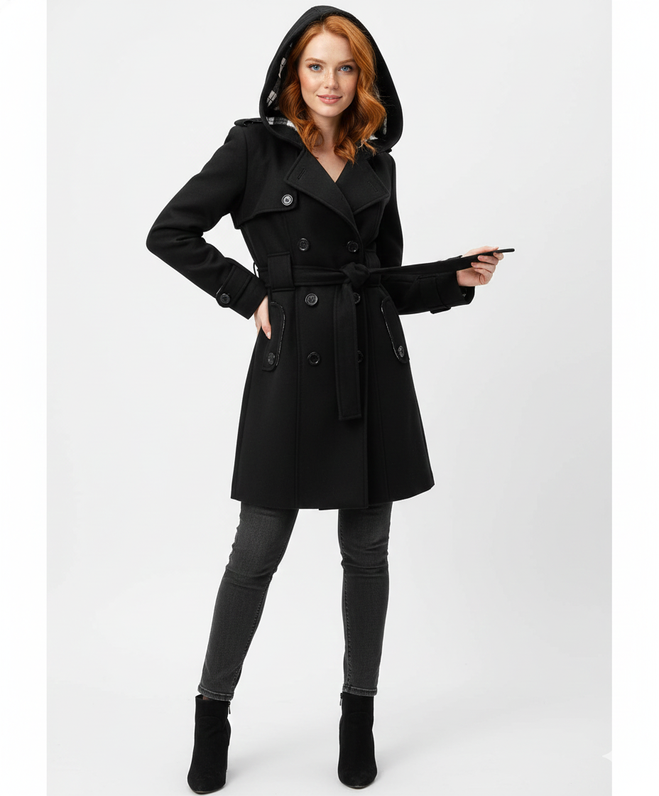 Manteau Femme Chic Élégant pour Automne Hiver