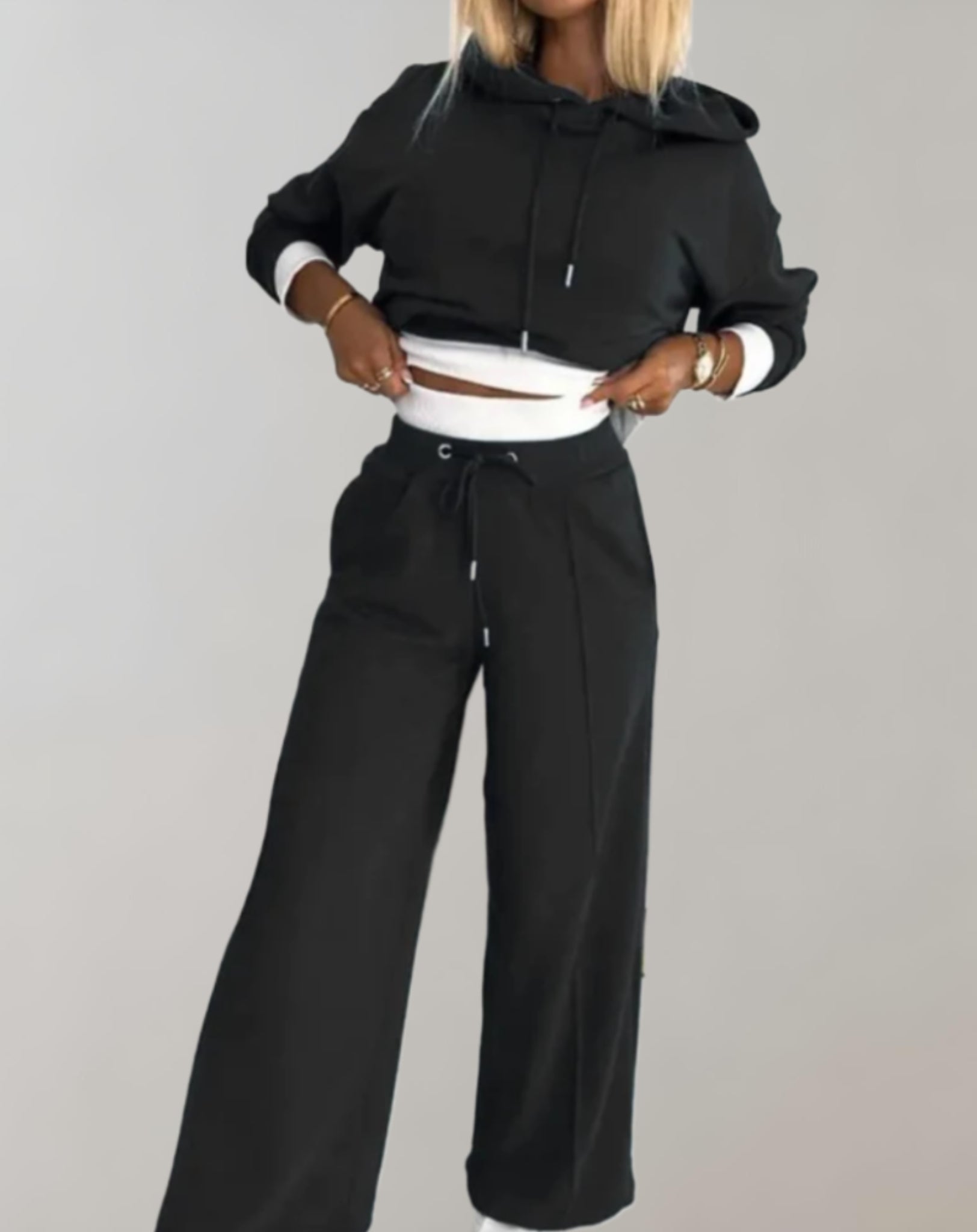 Survêtement Femme Noir Élégant - LuxeStyle