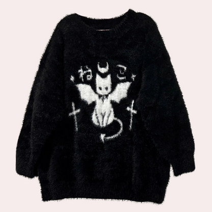 TARSHA - Pull Mi-long Classique pour Femmes