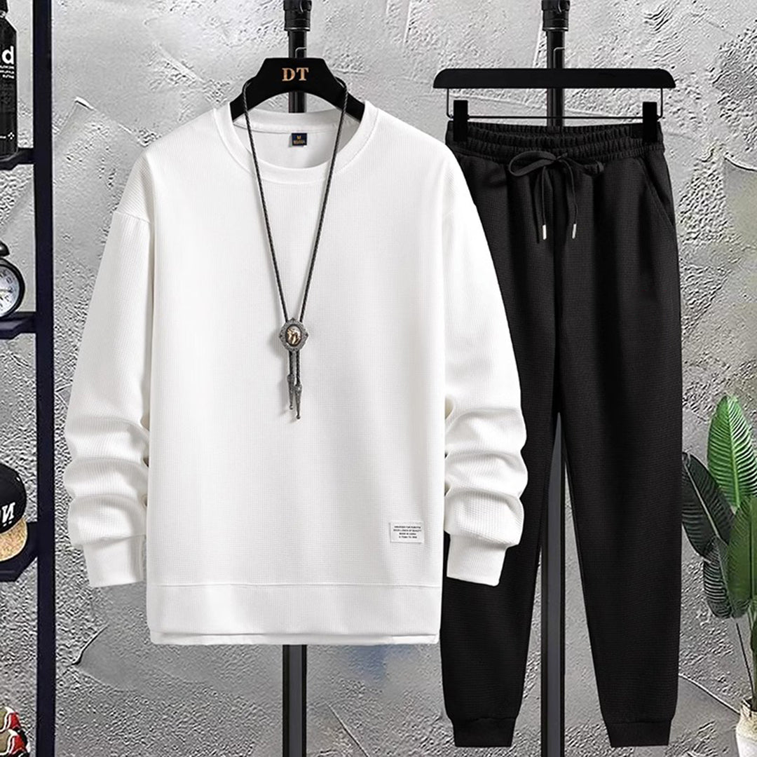 Tenue décontractée homme blanc et noir - LuxeStyle