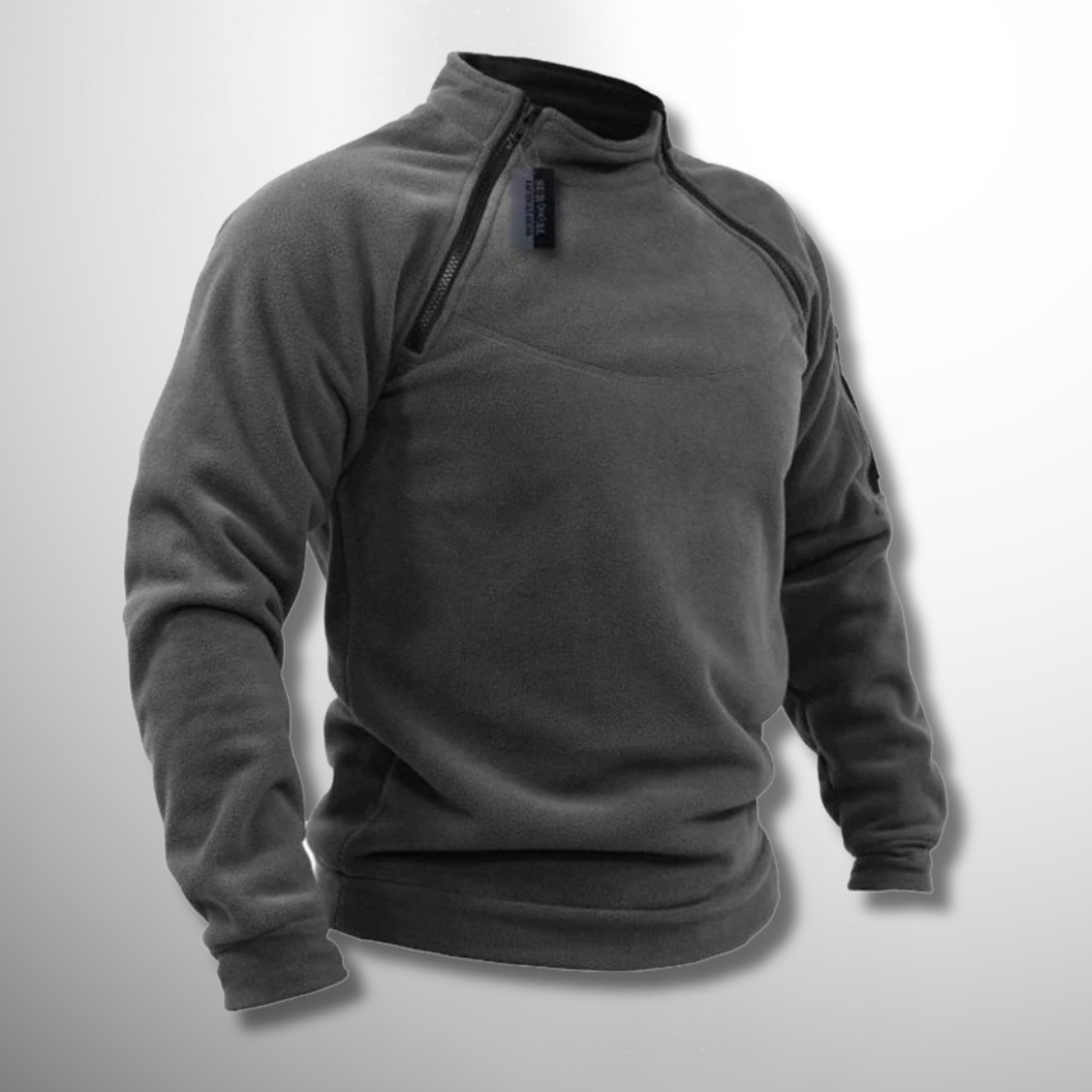 Pull en Polaire Gris Clair pour Homme - LuxeStyle