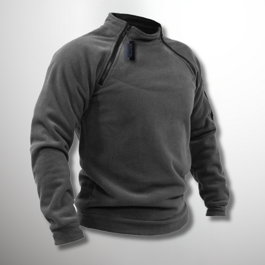 Pull en Polaire Gris Clair pour Homme - LuxeStyle