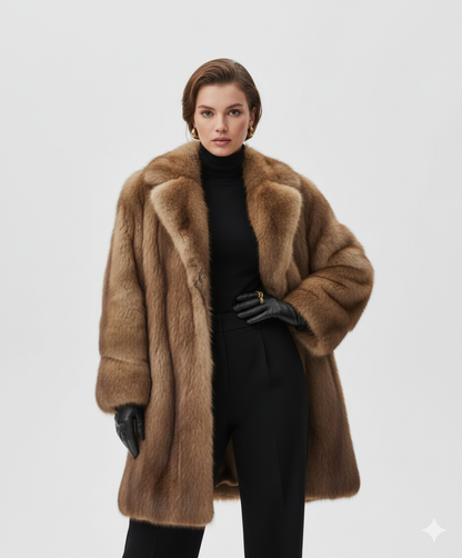 Manteau Femme Hiver Élégant - Veste Longue Chaude et Confortable - LuxeStyle
