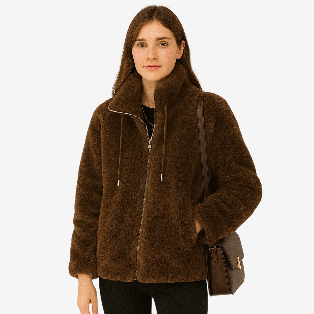 Veste Hiver Doublée Polaire Élégante