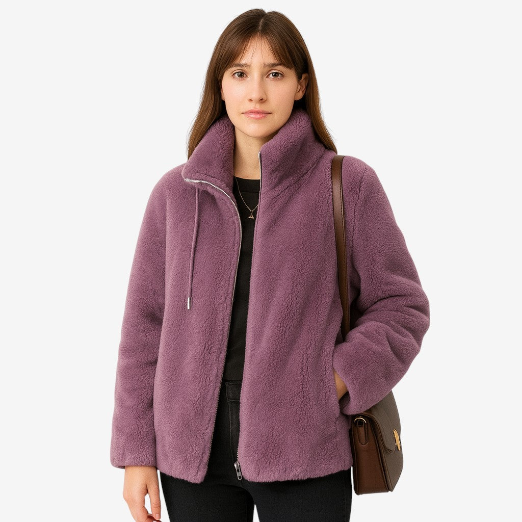 Veste Hiver Doublée Polaire Élégante