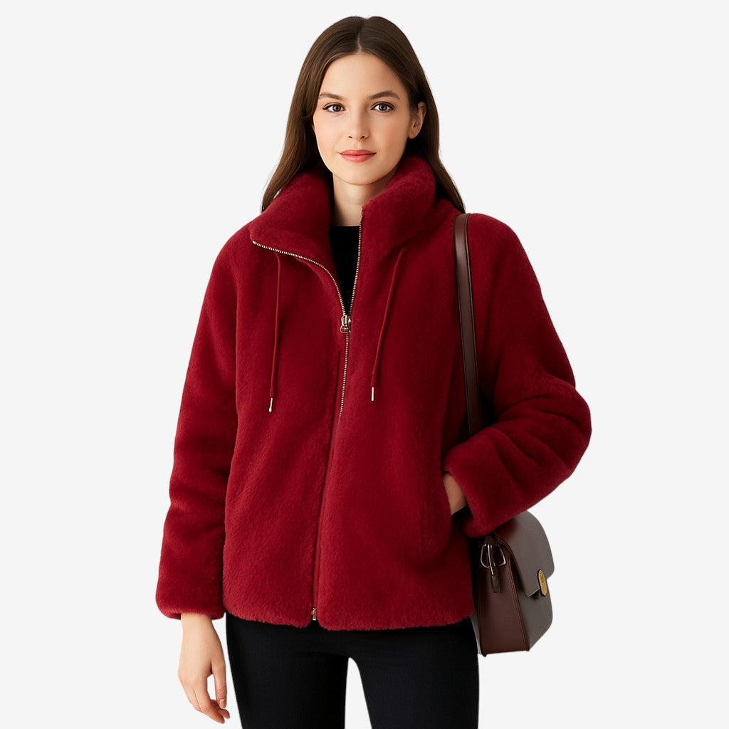 Veste Hiver Doublée Polaire Élégante