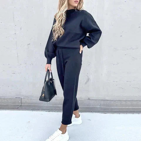Survêtement Femme Élégant - Ensemble Décontracté en Molleton Douillet - LuxeStyle