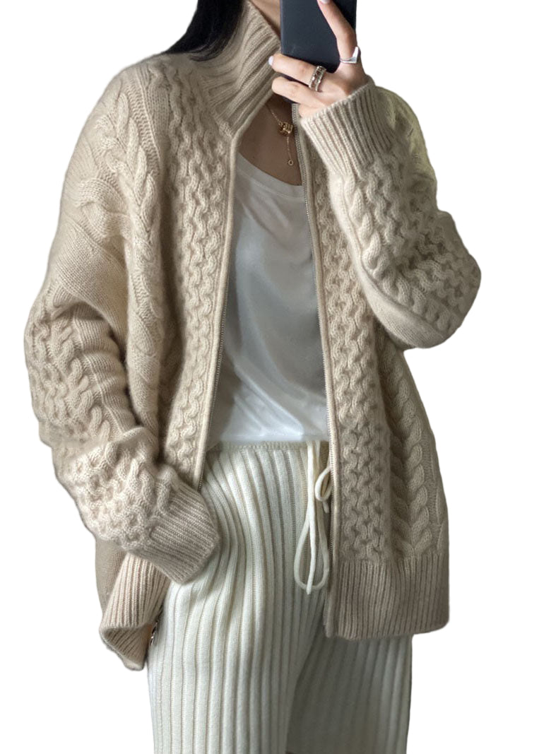 Cardigan Élégant Col Montant Femme Actuel - luxestyle