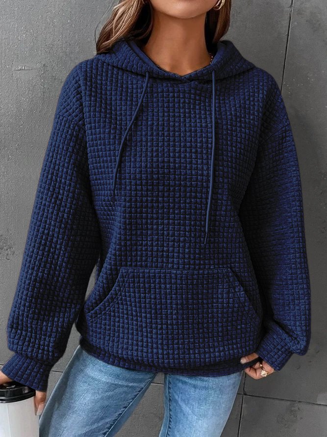 Sweat à capuche femme noir déstructuré