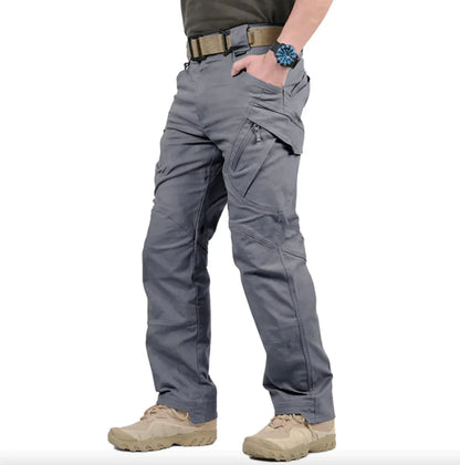 Pantalon Cargo Militaire Noir Homme