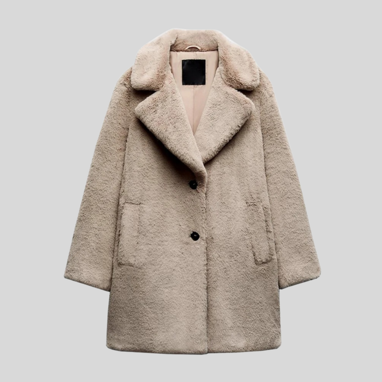 Manteau Femme Élégant Col Montant pour Automne Hiver