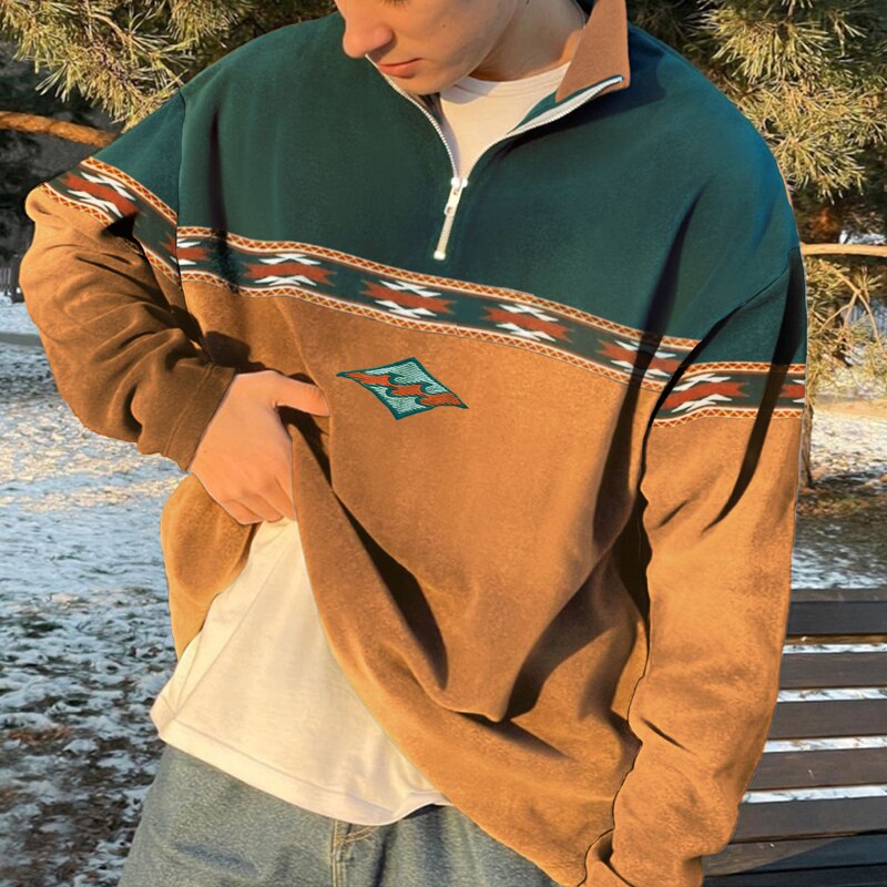 Pull Zippé Chic Homme – Sweater Classique Douillet pour Hiver - LuxeStyle
