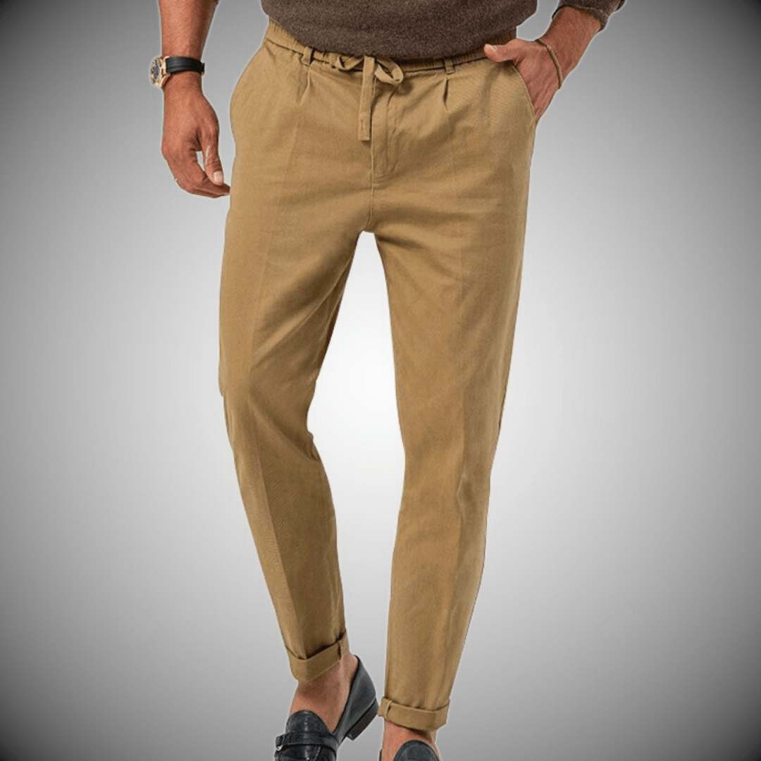 Pantalon Chino Olive Adjustible pour Homme