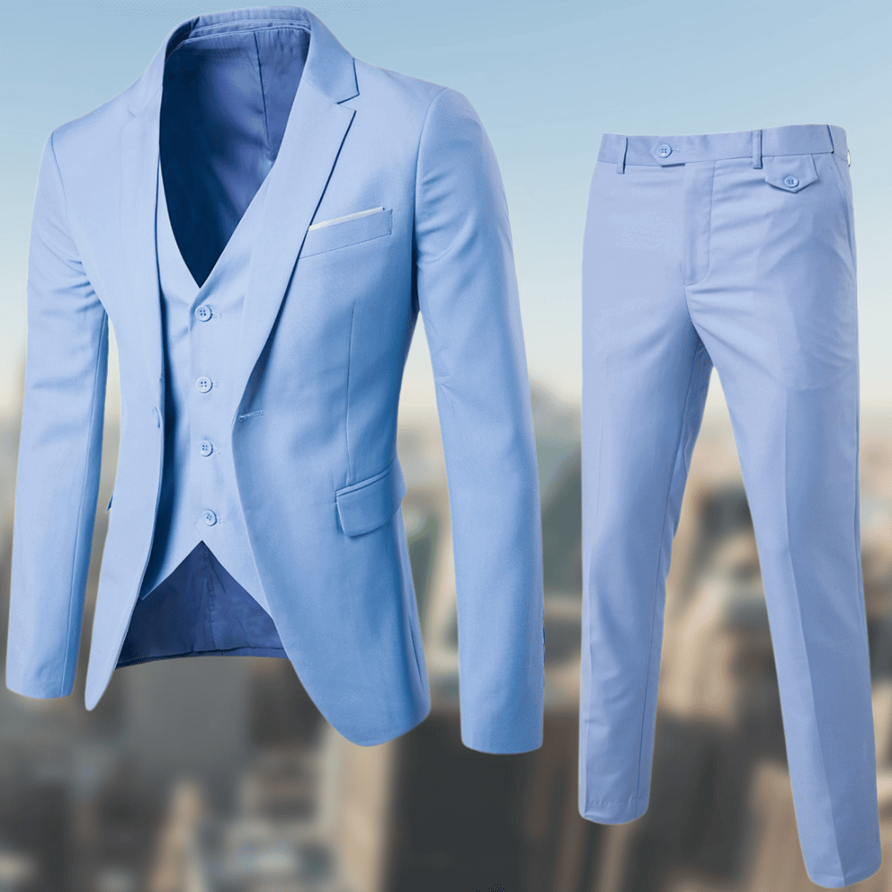 Costume Homme Élégant - Ensemble Slim Fit Blazer et Pantalon