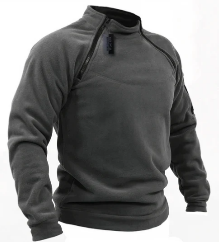Sweat à Capuche Homme – Pull Polaire Stratégique avec Poches Discrètes & Fermetures Éclair Rapides - LuxeStyle