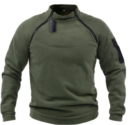 Sweat à Capuche Homme – Pull Polaire Stratégique avec Poches Discrètes & Fermetures Éclair Rapides