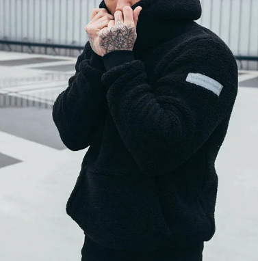 Sweat à Capuche Homme Polaire Doux et Confortable